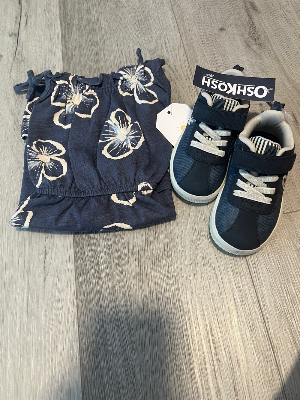 OshKosh B'gosh Navy Kids Sneakers - Navy Blue Casual Shoes